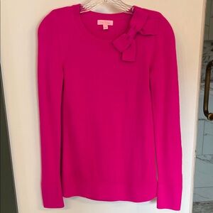 Lilly Pulitzer bright pink sweater